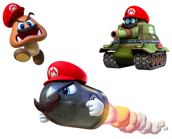 Mario odyssée sur nintendo switch possession des ennemis