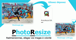 redimensionnez, allegez avec PhotoResize